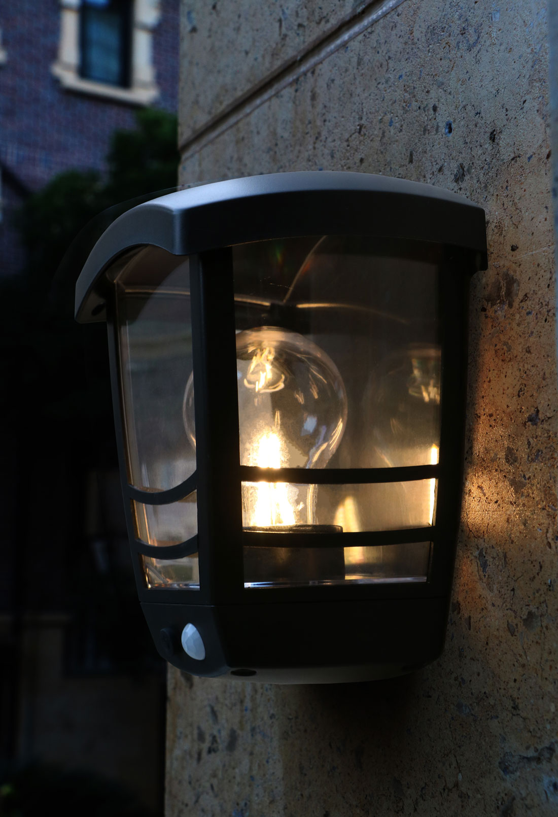 Energooszczędna automatyczna bezprzewodowa lampa słoneczna Zielona lampa ścienna Power Lights Outdoor