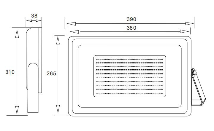 Zewnętrzne światło przeciwpowodziowe LED o mocy 200 W IP65